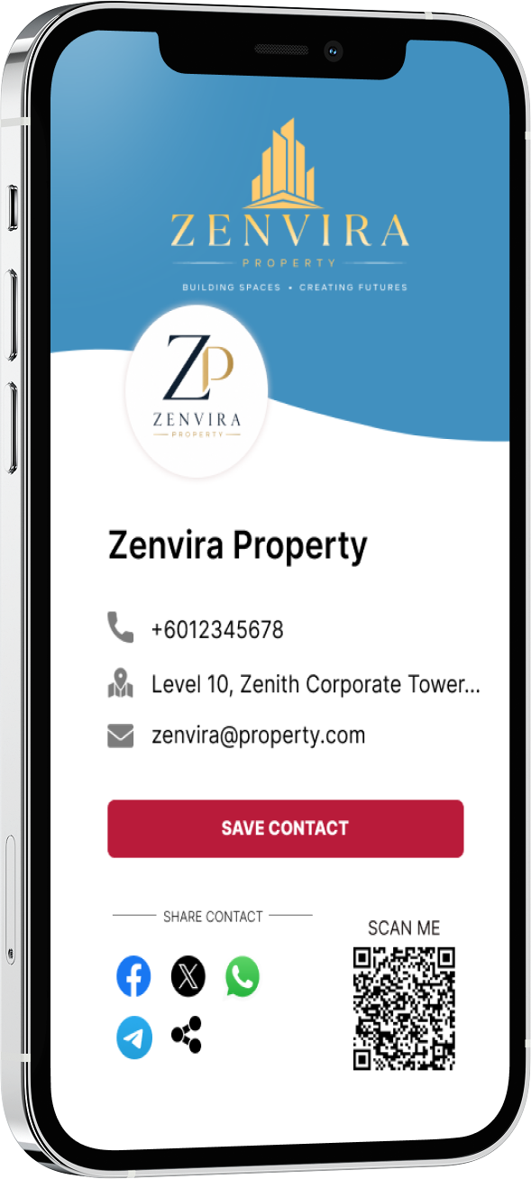 Digital business card company profile